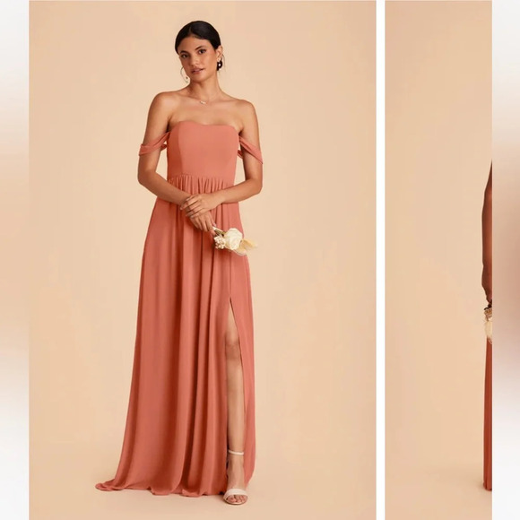 Birdy Grey Strapless Prom Maxi Bridesmaid Wedding Guest Dress August Terracotta - Picture 1 of 12